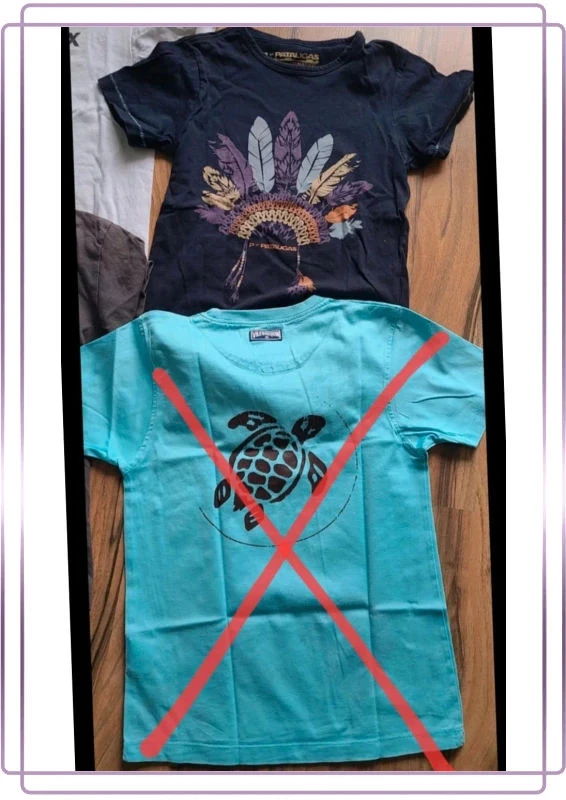 Lot van 4 korte t-shirts 8 jaar – photo 5
